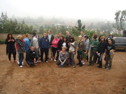 Volunteers at the Advance Africa accommodation.