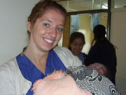 Amy at Tigoni Hospital - Maternity Volunteer