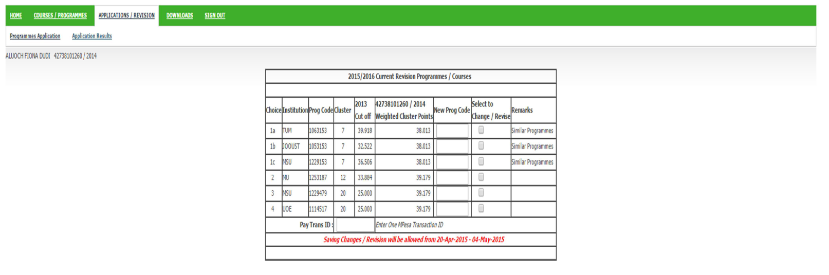 apply how kuccps online to Guidelines to KUCCPS How to  Application Apply Online