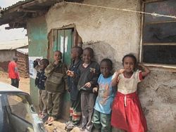 African children: Children in Kibera slum Nairobi.